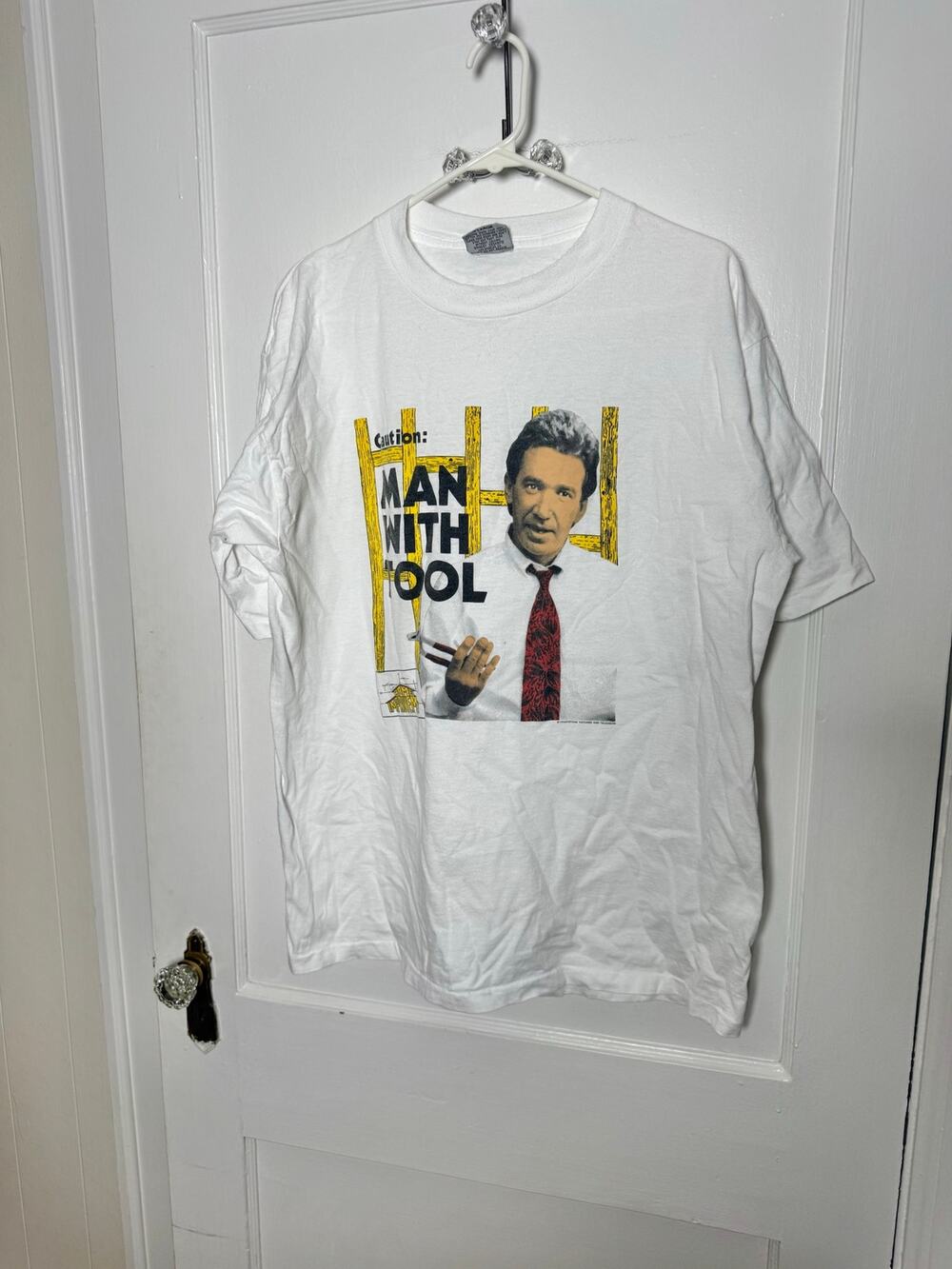 VTG 90s Home Improvement T Shirt XL Tim Allen Man With Tool TV Stanley DeSantis